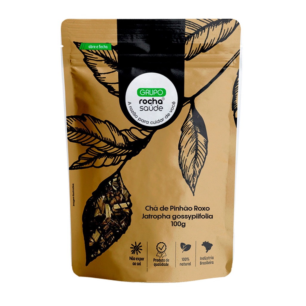 Chá de Pinhão Roxo - Jatropha gossypiifolia - 100g | Shopee Brasil
