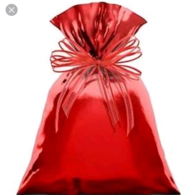 50 sacos para presente metalizado vários tamanhos e estampas variadas