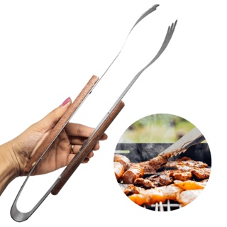 Garfo 45cm Trinchante Com Cabo Grande Para Churrasco