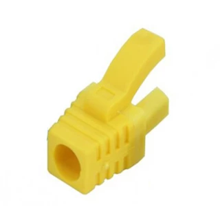 Kit 100 Capa Snap In RJ45 Cat5e e Cat6 Amarelo