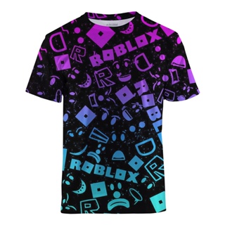 Roblox Baby Casual Camisas Crianças Moda Roblox T Shirt Algodão