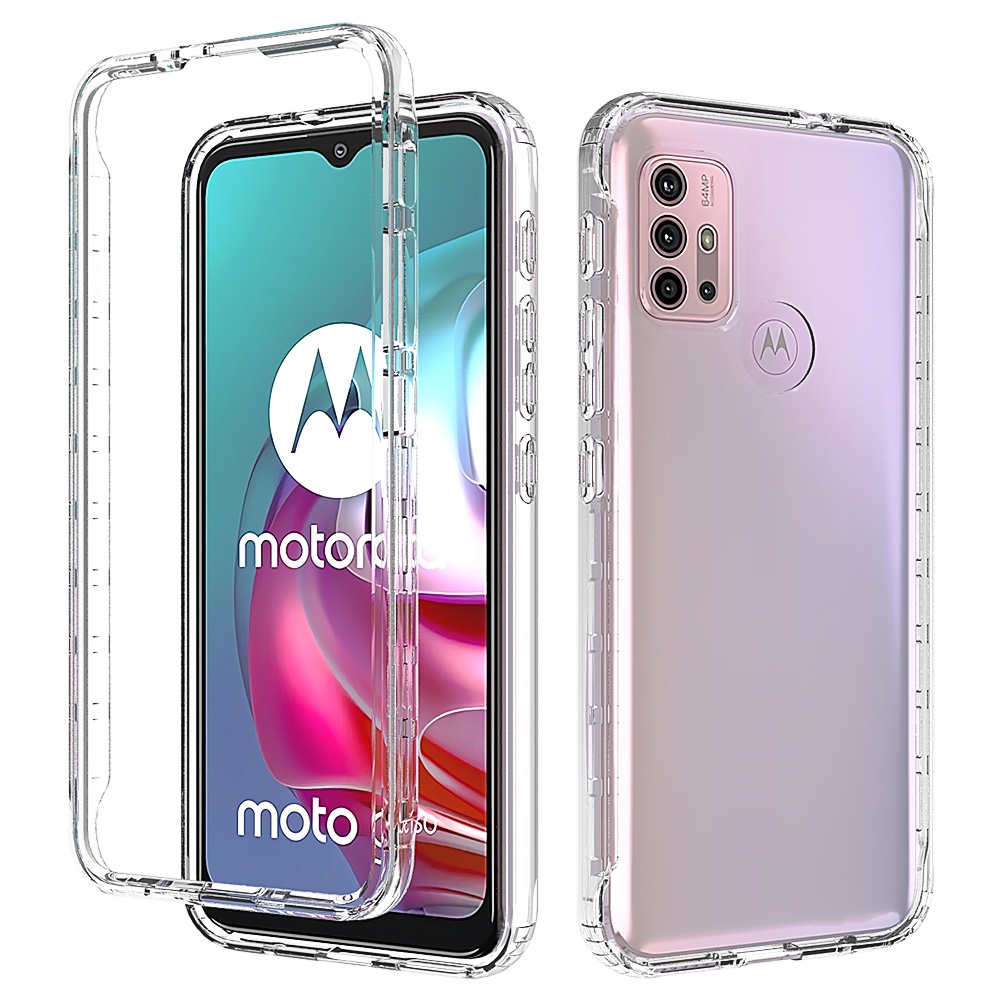 Custodia Per Moto G8 Plus Sfumata Rosa/viola – Cover Morbida In TPU, Ultra Sottile, Antigraffio, Per Motorola Moto G8 Plus - 3