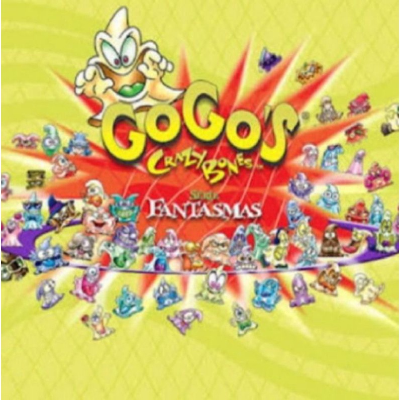 Gogos Crazy Bones Fantasmas Cor Branco Original Panini