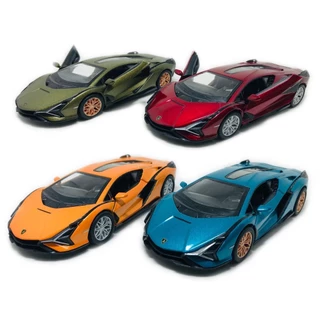 Carro Miniatura Lamborghini Sian FKP 37 Carrinho Ferro Abre As Portas - Escala 1:40