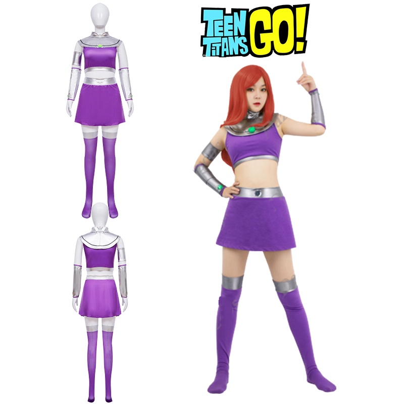 Vibrantes Adolescentes Titans Starfire Cosplay Peruca De Fantasia Para Adultos Perfeita O Halloween Mascarada E Quadrinhos