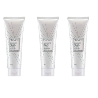 Kit Sabonete Gel de Limpeza Facial Renew 120g Avon (3 Unidades)