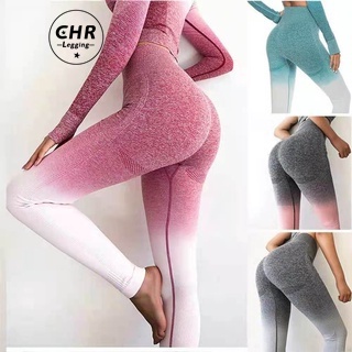 Women's Pink Ombre Leggings