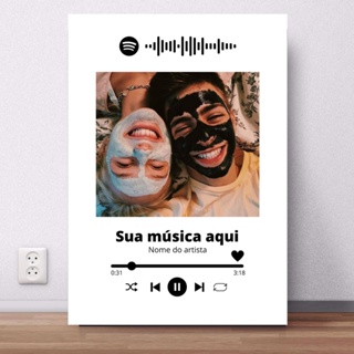 Placa Spotify Música do Casal Personalizada 2 - Namorados 56