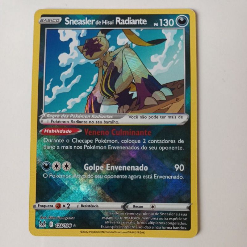 Novo tipo de carta: Pokémon Radiante!