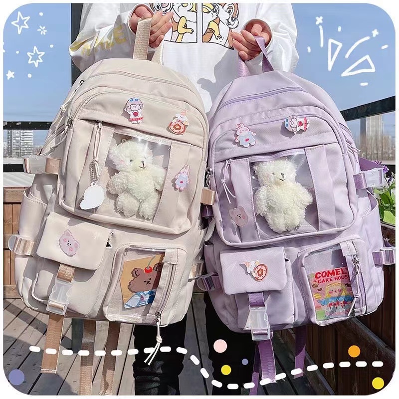 Imagem do produto Mochila para meninas japonesas e coreanas mochila de estudante de ensino médio de grande capacidade 2