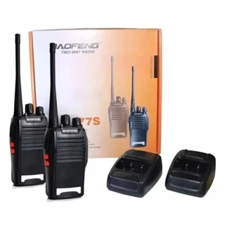 kit 2 rádios comunicador Alcance 12 Km 16 Canais BF 777S Profissional recarregável rádio segurança em Oferta na Shopee