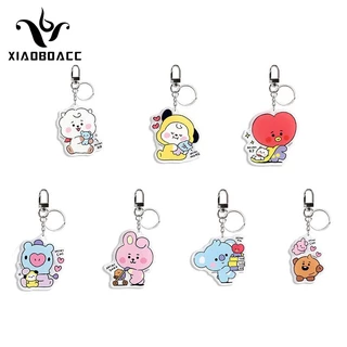 XiaoboACC Chaveiro De Moda Coreano BTS BT21 Kpop Idol Pingente De Cartoon