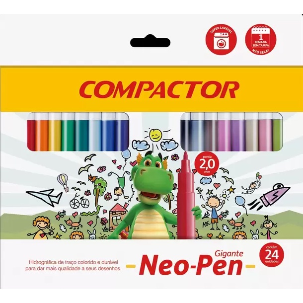 Lápis de Cor Neo-Pen C/48 Cores - Compactor Store