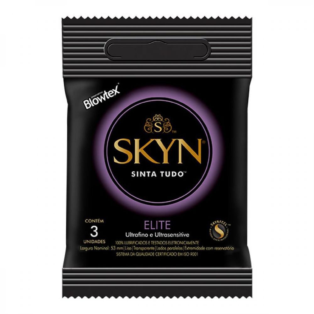 Preservativo Blowtex Skyn Elite, 3 Unidades