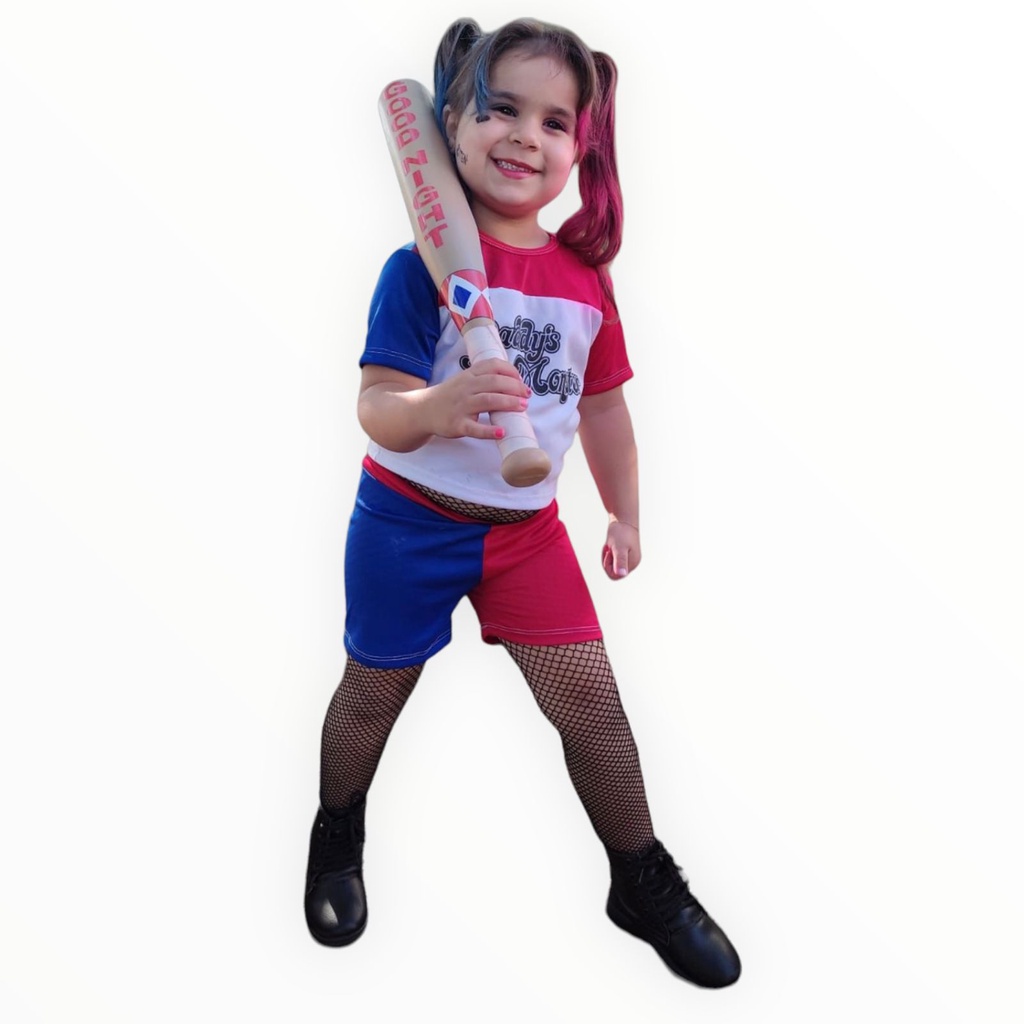 Fantasia de Carnaval / Halloween Arlequina, Roupa Infantil para Menina  Usado 92819340