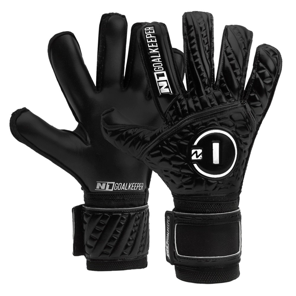Luva de Goleiro Profissional N1 Cronos Black + Meia Antiderrapante