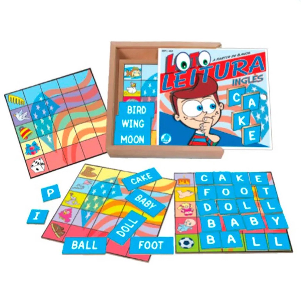 Domino Educativo Jogo Alfabetizaçao Em Ingles Idiomas Simque