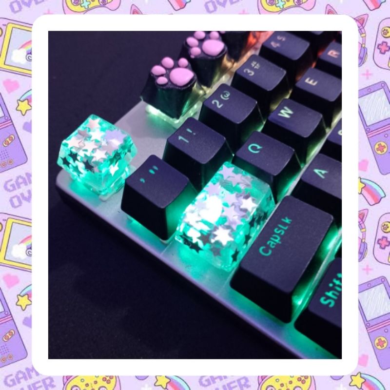 keycap TAB para teclado mecânico - ESTRELA PRATA | Shopee Brasil