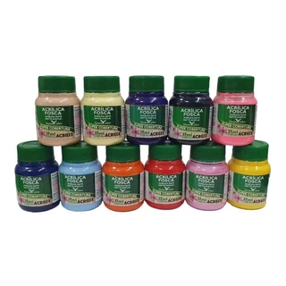 Kit 12 Tinta Acrilica Fosca Para Artesanato Acrilex Escolha As Cores
