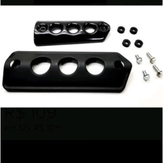 2 Protetor Escape Xlr 125 + 4 Parafuso + 4 coxim / Kit Fixaçao 8 Pçs