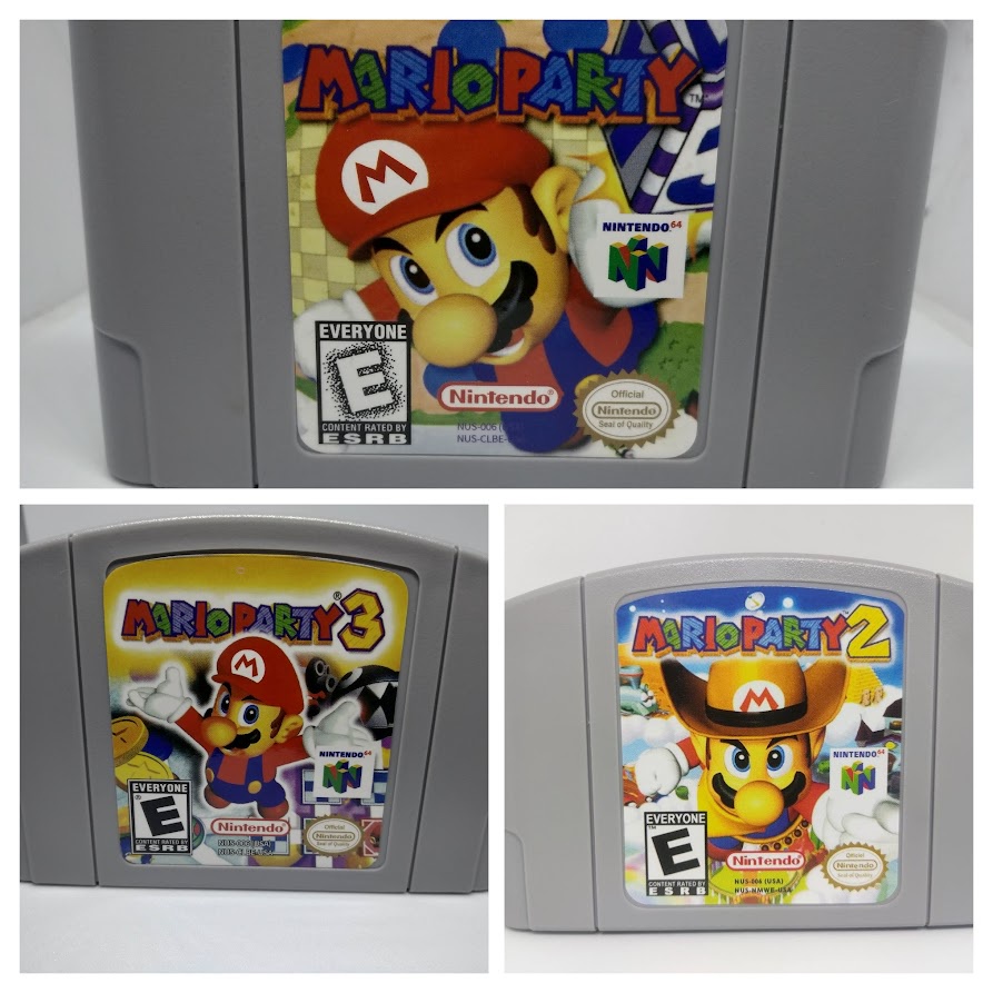 Fita / Cartucho Mario Party 1 / 2 ou 3 para Nintendo 64 N64