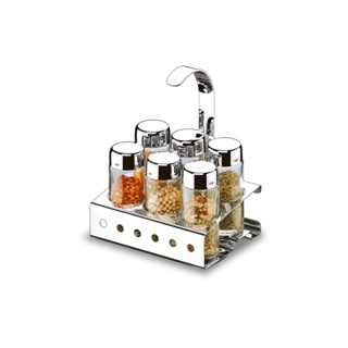Porta Condimentos Brinox Parma 7 Peças Aço Inox