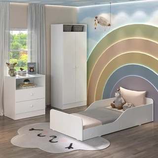 Quarto Infantil Completo Liz Multimóveis Branco em Oferta na Shopee