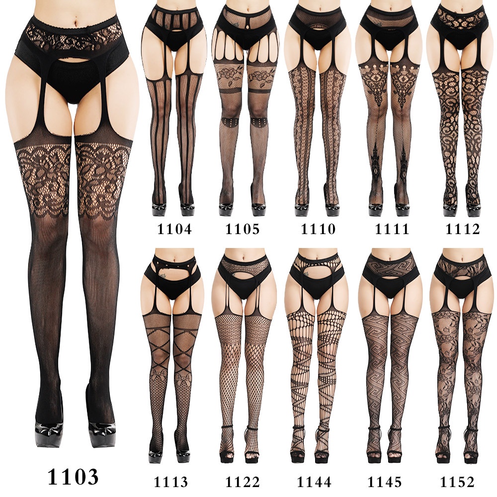 Meias De Rede Jacquard Japonesas Americanas Europeias Sexy De Verão Tentação De Anti-Desligamento