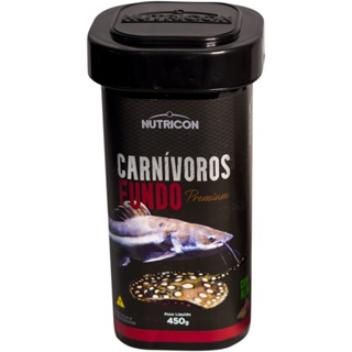 Ração Para Peixes Nutricon Carnivoros Fundo c/ alho 450gr