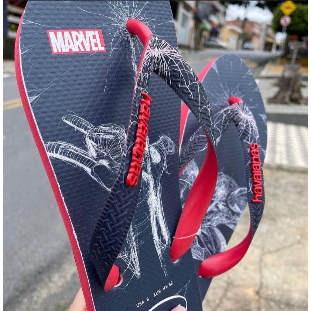 Chinelo Havaianas Top Premium Marvel Homem Aranha