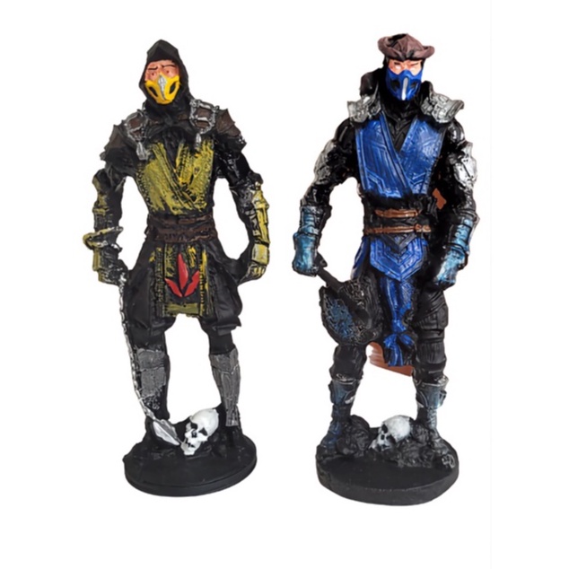 Mortal Kombat Sub Zero e Scorpions Bonecos Action Figures Colecionavel