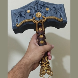 Mjornir/martelo Thor God Of War Ragnarok Cosplay - Corre Que Ta Baratinho