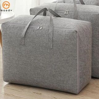 Saco De Armazenagem De Roupa Com Zíper E Alça 84L De Cama Grande Dobrável Respirável