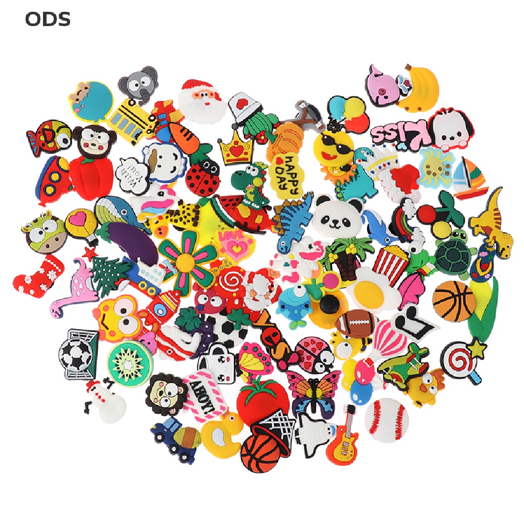 ODS 20Pcs Chinelos Estilo Aleatório DIY Sapatos De PVC Fofo Desenho Animado Fivela OD