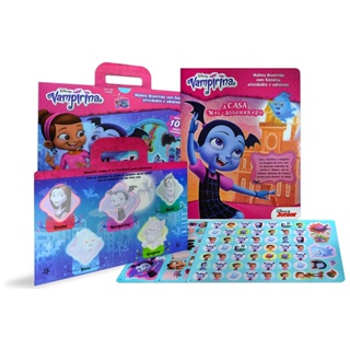 Maleta Divertida Vampirina Disney Com História Atividades e Adesivos