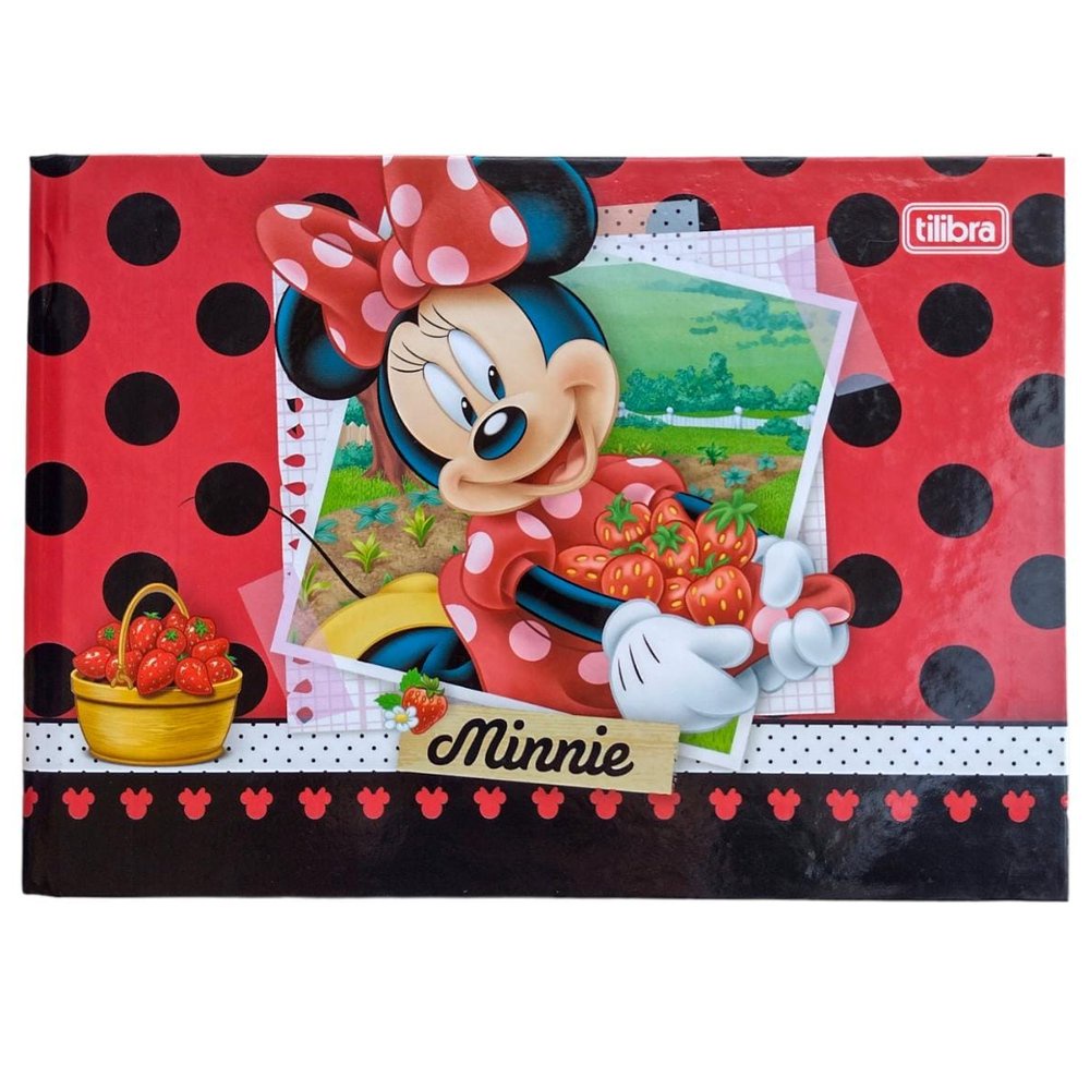 Caderno de Desenho Minnie Mouse Capa Dura 40 Folhas | Shopee Brasil