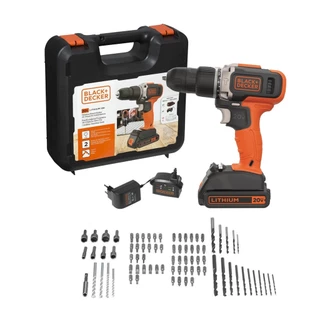 Parafusadeira Furadeira Black&decker Bcd704c1ka + 80 Acess