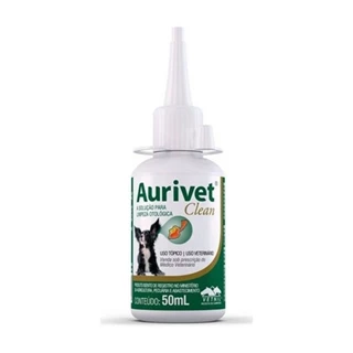 Aurivet Clean Vetnil Solucao Otologica Caes E Gatos 50Ml