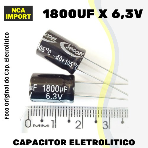 5x Condensateur 6.3V 1800uF électrolytique Aluminium LOW ESR capacitor