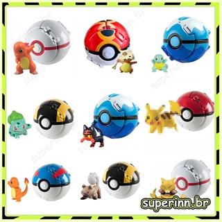 Brinquedo Para Montar Pokemon Pokebola Bulbassauro Mattel - Papellotti