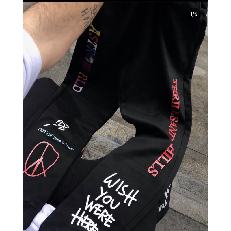 Calça astroworld Cactus Jack Travis Scott