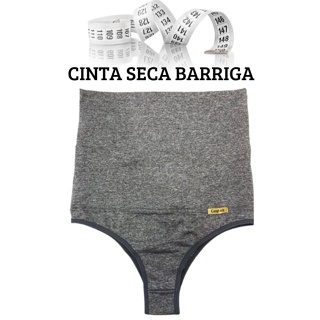 Kit 2 Cinta Cós Alto Reduz Medidas Segura Barriga Modeladora Forro 100% Algodão Adulto Seca barriga Confortável Feminina