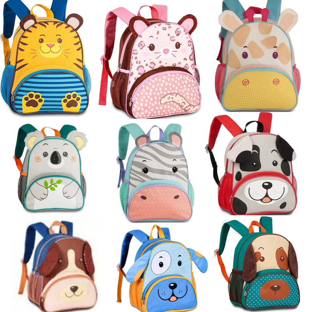 Mochila Infantil De Costas Animais Fofinhos - Clio Pets - Fabrica da Alegria