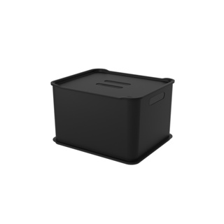 Cesta Organizadora Ultra com Tampa Coza Fit 38 x 31,6 x 23,4 cm Preto