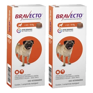 2 Unidades Antipulgas Bravecto De 4,5 - 10 Kg Envio Imediato em Oferta na Shopee