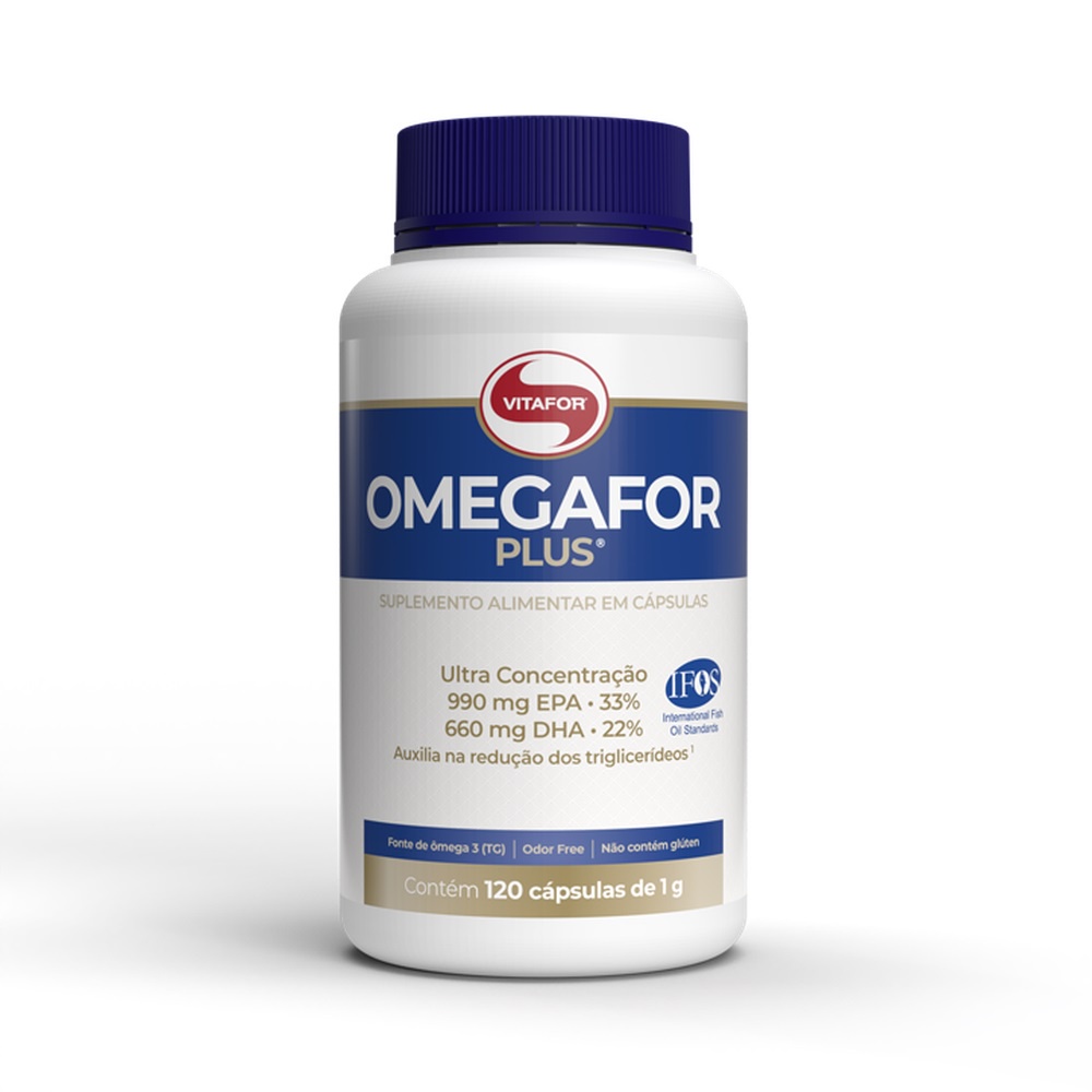 Omega 3 Omegafor Plus 1000 mg Vitafor 120 Cápuslas 990 mg de EPA e