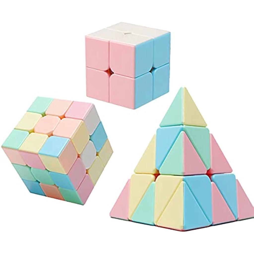 Kit Cubo Mágico Puzzle Xiaorui - 2x2 3x3 Pirâmide