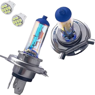 Kit Par Lâmpadas H4 Efeito Camaleão iluminação Branco 6000k Farol Carro 12v