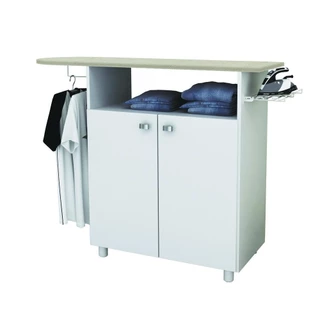 Tábua de Passar Roupa com Armário 2 Portas Multimóveis CR30007 Branca em Oferta na Shopee