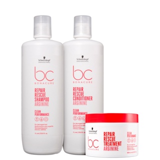 Kit Schwarzkopf Professional BC Bonacure Clean Performance Repair Rescue Pro Trio (3 Produtos)